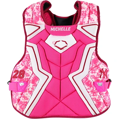 Austin Wells New York Yankees Game-Used Pink EvoShield Chest Protector vs. Athletics on May 11, 2025
