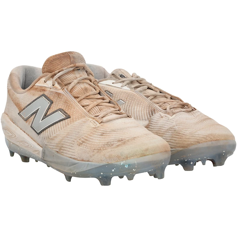 Austin Wells New York Yankees Game-Used White New Balance Cleats vs. Texas Rangers on May 20, 2025