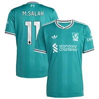 Men's adidas Mohamed Salah Green Liverpool 2025/26 Third Replica Player Jersey