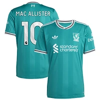 Men's adidas Alexis Mac Allister Green Liverpool 2025/26 Third Replica Player Jersey