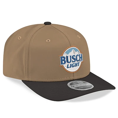 Men's New Era Khaki/Black Ross Chastain Busch Light 9SEVENTY Adjustable Hat