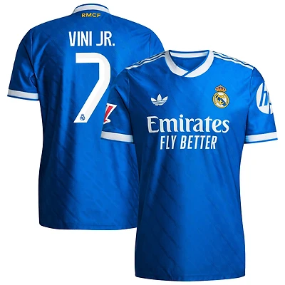 Men's adidas Vinicius Junior Blue Real Madrid 2025/26 Third Authentic Player Jersey