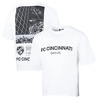 Men's Sport Design Sweden  White FC Cincinnati Celestial Oversized Graphic T-Shirt