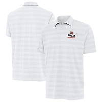 Men's Antigua White Cincinnati Bengals Streak Tunnel Polo