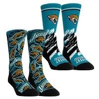 Unisex Rock Em Socks Jacksonville Jaguars Throwback Two-Pack Crew Set