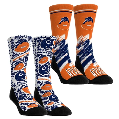 Unisex Rock Em Socks Chicago Bears Throwback Two-Pack Crew Set