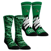 Unisex Rock Em Socks Philadelphia Eagles Throwback Two-Pack Crew Set