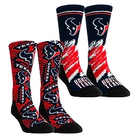 Unisex Rock Em Socks Houston Texans Throwback Two-Pack Crew Set