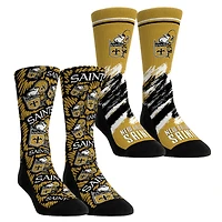 Youth Rock Em Socks New Orleans Saints Throwback Two-Pack Crew Set