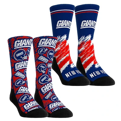 Youth Rock Em Socks New York Giants Throwback Two-Pack Crew Set