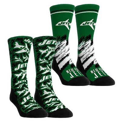Youth Rock Em Socks New York Jets Throwback Two-Pack Crew Set