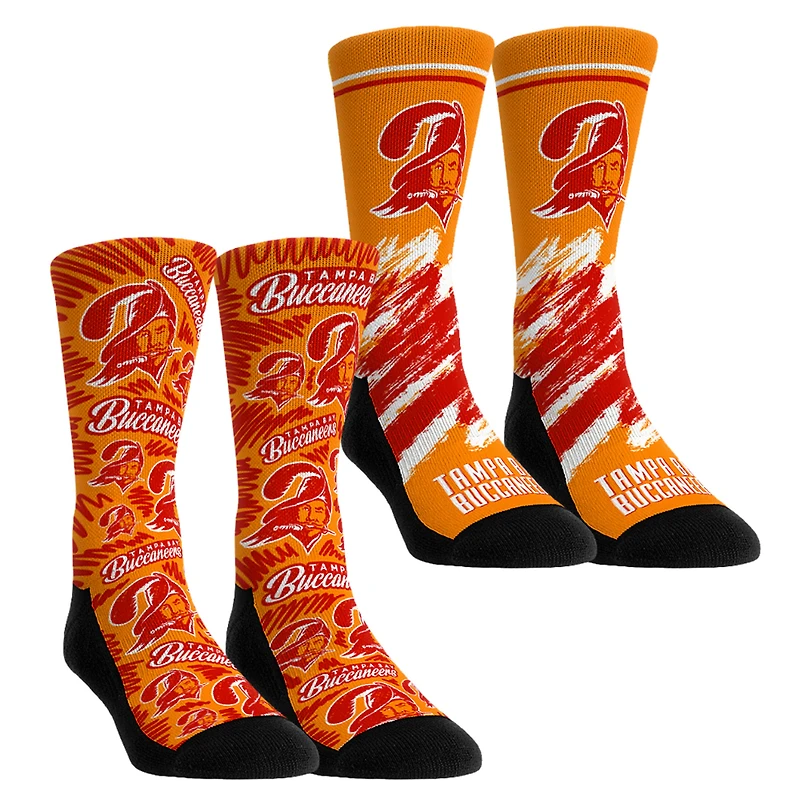 Youth Rock Em Socks Tampa Bay Buccaneers Throwback Two-Pack Crew Set