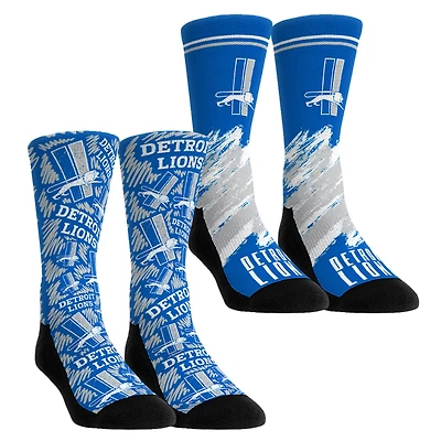 Youth Rock Em Socks Detroit Lions Throwback Two-Pack Crew Set