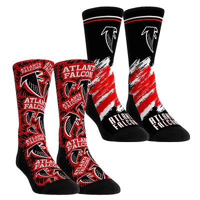 Youth Rock Em Socks Atlanta Falcons Throwback Two-Pack Crew Set