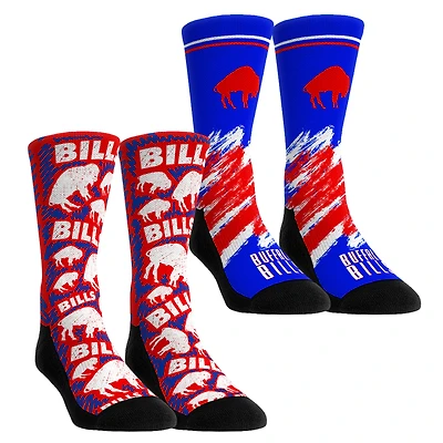 Youth Rock Em Socks Buffalo Bills Throwback Two-Pack Crew Set