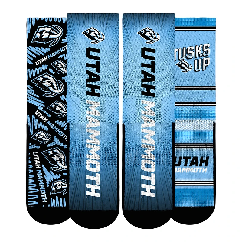 Unisex Rock Em Socks  Utah Mammoth Fan Favorites Three-Pack Crew Set