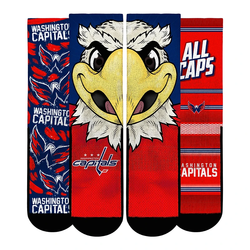 Unisex Rock Em Socks Washington Capitals Fan Favorites Three-Pack Crew Set