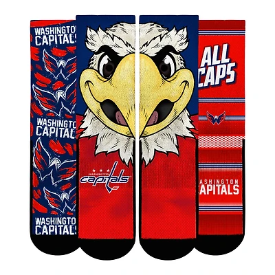 Unisex Rock Em Socks  Washington Capitals Fan Favorites Three-Pack Crew Set