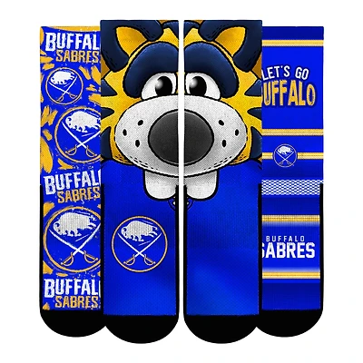 Unisex Rock Em Socks  Buffalo Sabres Fan Favorites Three-Pack Crew Set