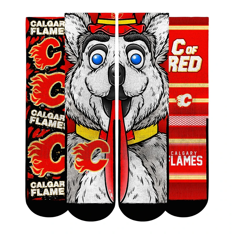 Unisex Rock Em Socks Calgary Flames Fan Favorites Three-Pack Crew Set