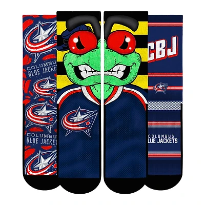 Unisex Rock Em Socks  Columbus Blue Jackets Fan Favorites Three-Pack Crew Set