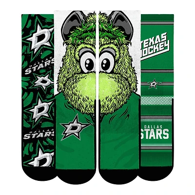 Unisex Rock Em Socks  Dallas Stars Fan Favorites Three-Pack Crew Set