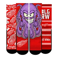 Unisex Rock Em Socks  Detroit Red Wings Fan Favorites Three-Pack Crew Set