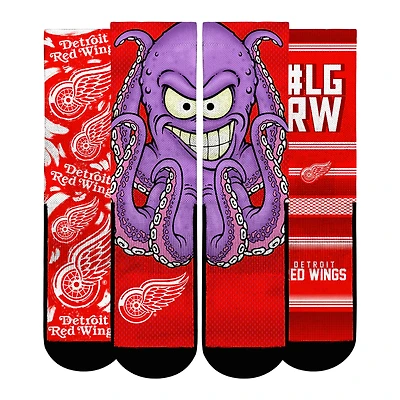 Unisex Rock Em Socks  Detroit Red Wings Fan Favorites Three-Pack Crew Set