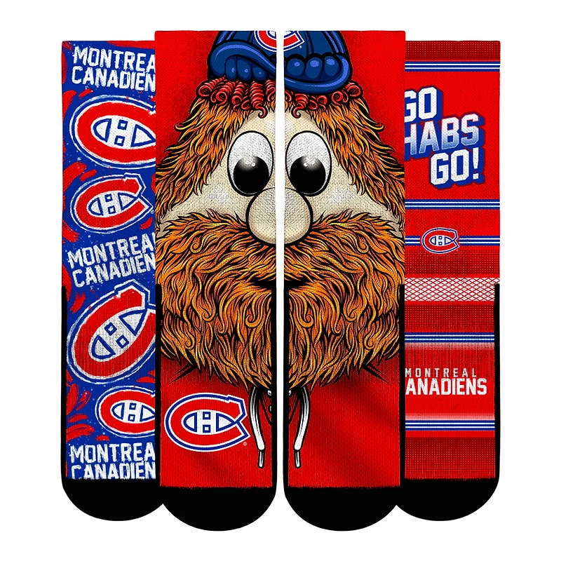Youth Rock Em Socks  Montreal Canadiens Fan Favorites Three-Pack Crew Set
