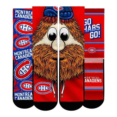 Youth Rock Em Socks  Montreal Canadiens Fan Favorites Three-Pack Crew Set
