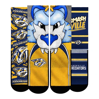 Youth Rock Em Socks  Nashville Predators Fan Favorites Three-Pack Crew Set