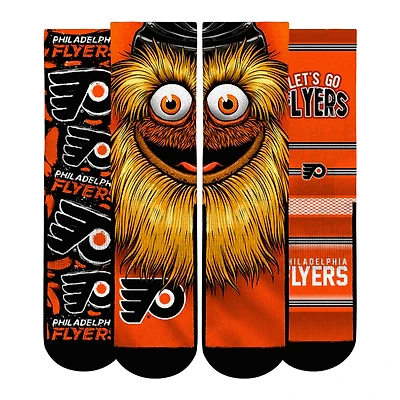 Youth Rock Em Socks  Philadelphia Flyers Fan Favorites Three-Pack Crew Set