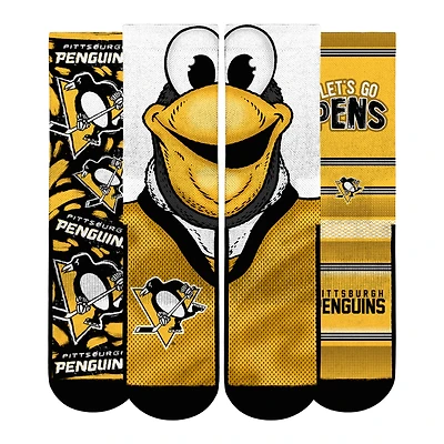 Youth Rock Em Socks  Pittsburgh Penguins Fan Favorites Three-Pack Crew Set