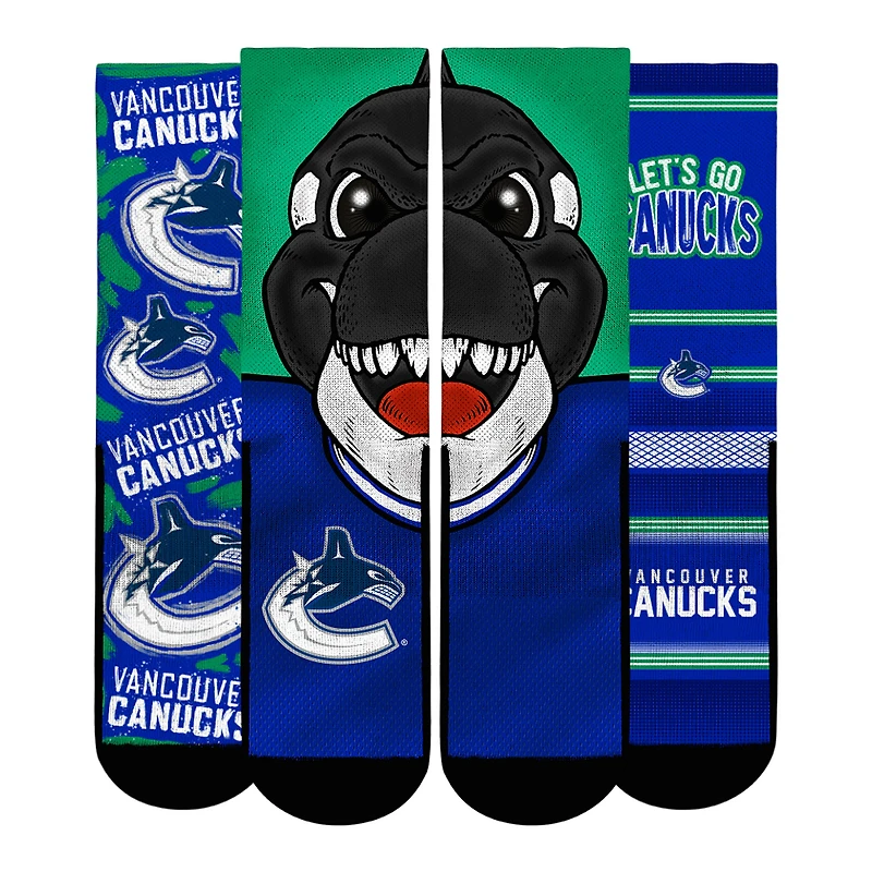 Youth Rock Em Socks  Vancouver Canucks Fan Favorites Three-Pack Crew Set