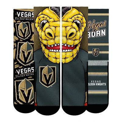 Youth Rock Em Socks  Vegas Golden Knights Fan Favorites Three-Pack Crew Set