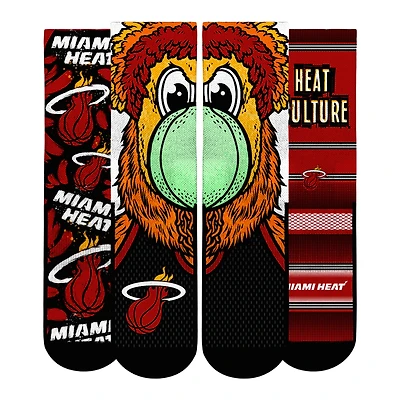 Unisex Rock Em Socks  Miami Heat Fan Favorites Three-Pack Crew Set
