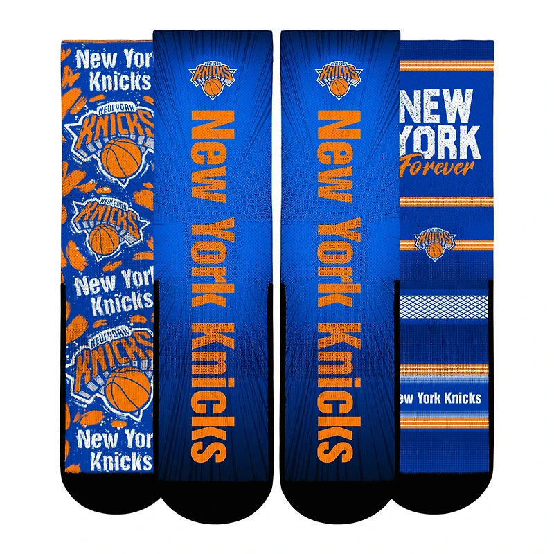 Unisex Rock Em Socks  New York Knicks Fan Favorites Three-Pack Crew Set