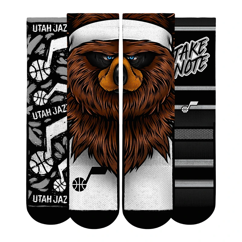 Unisex Rock Em Socks  Utah Jazz Fan Favorites Three-Pack Crew Set