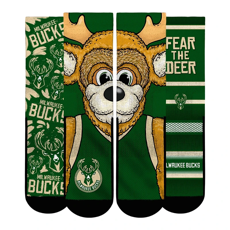 Youth Rock Em Socks Milwaukee Bucks Fan Favorites Three-Pack Crew Set