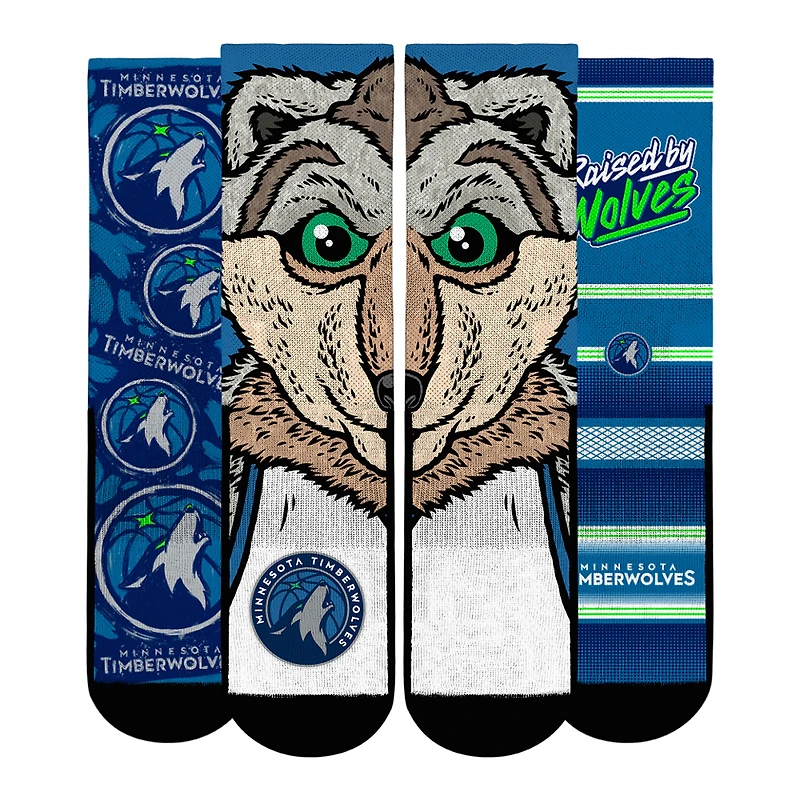 Youth Rock Em Socks  Minnesota Timberwolves Fan Favorites Three-Pack Crew Set