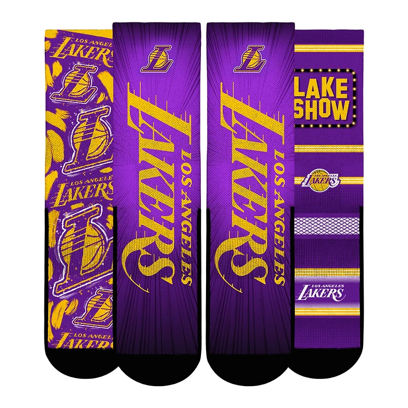 Youth Rock Em Socks  Los Angeles Lakers Fan Favorites Three-Pack Crew Set