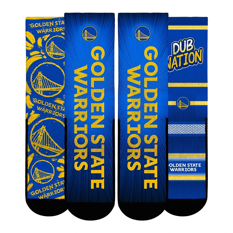 Youth Rock Em Socks  Golden State Warriors Fan Favorites Three-Pack Crew Socks Set