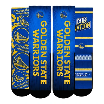 Youth Rock Em Socks  Golden State Warriors Fan Favorites Three-Pack Crew Socks Set