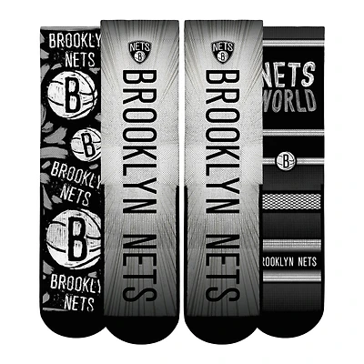 Youth Rock Em Socks  Brooklyn Nets Fan Favorites Three-Pack Crew Set