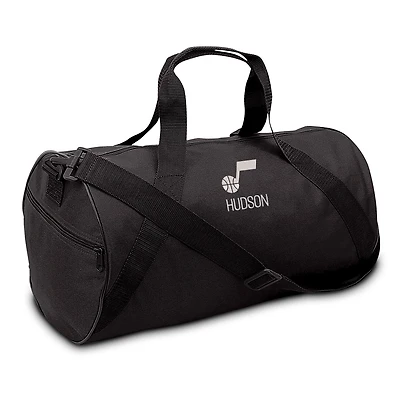 Youth Chad & Jake  Black Utah Jazz Personalized Duffle Bag