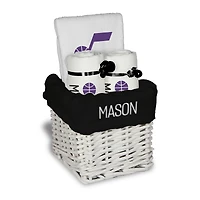 Infant Chad & Jake  White Utah Jazz Four-Piece Personalized Small Gift Basket