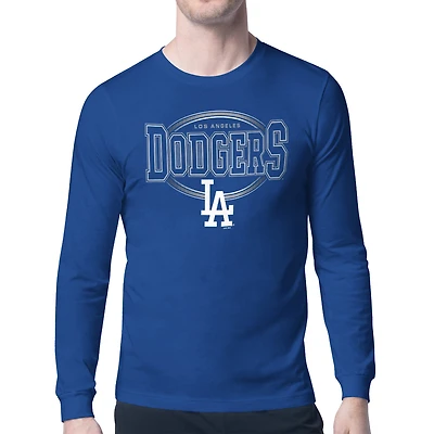 Men's Starter Royal Los Angeles Dodgers Team Track Graphic Long Sleeve T-Shirt