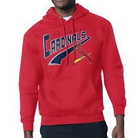 Men's Starter Red St. Louis Cardinals Modern Tailsweep Fleece Tri-Blend Pullover Hoodie