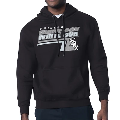 Men's Starter Black Chicago White Sox Logo Push Graphic Hoodie