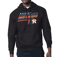 Men's Starter Black Houston Astros Logo Push Graphic Hoodie